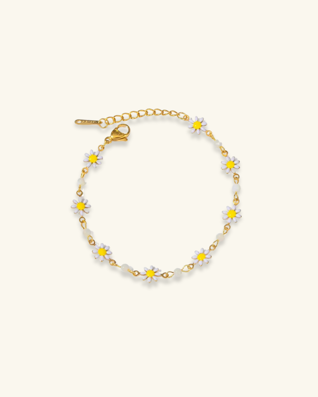 White Daisy Bracelet - Shvetah